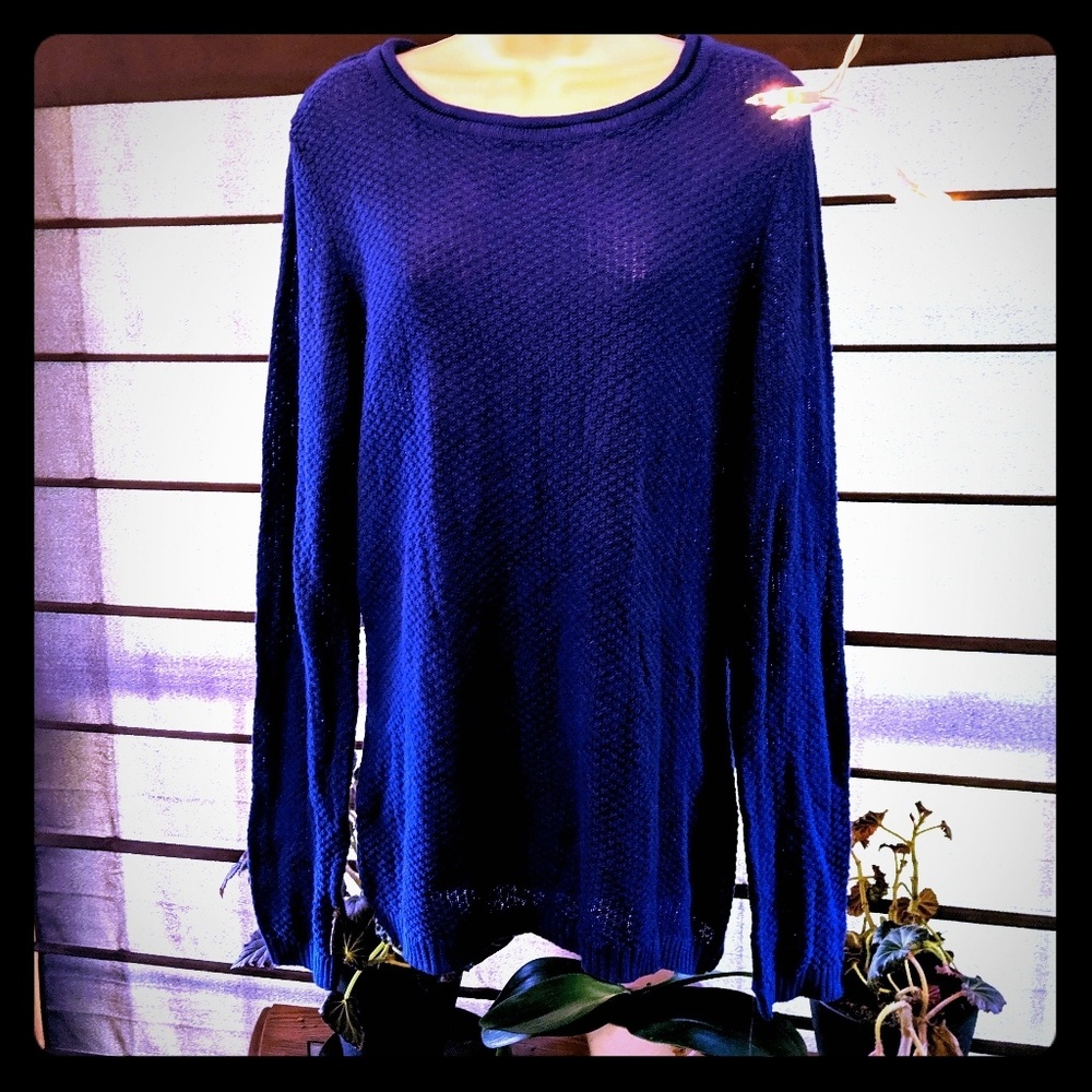 Notations brand new royal blue sweater size medium